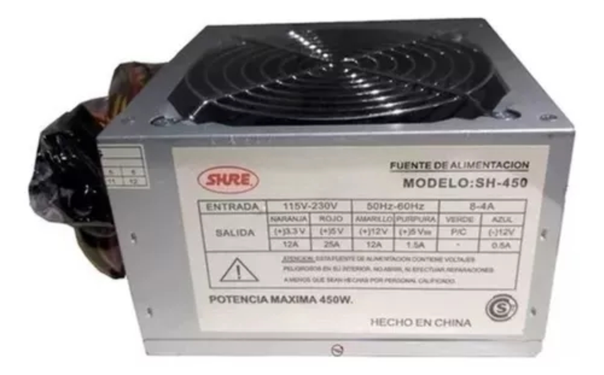 FUENTE 550W MINI P/GABINETE 5500W SH-550 SHURE